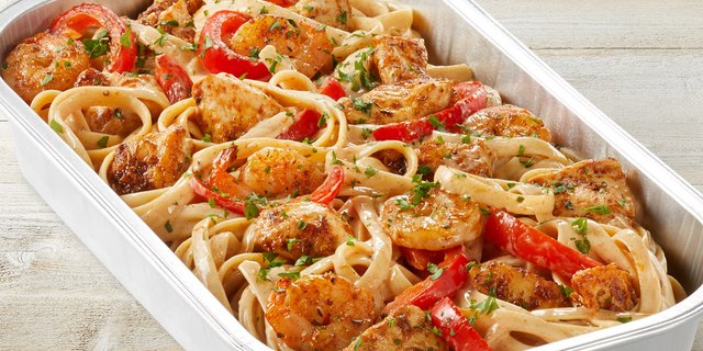 Cajun Shrimp and Chicken Pasta