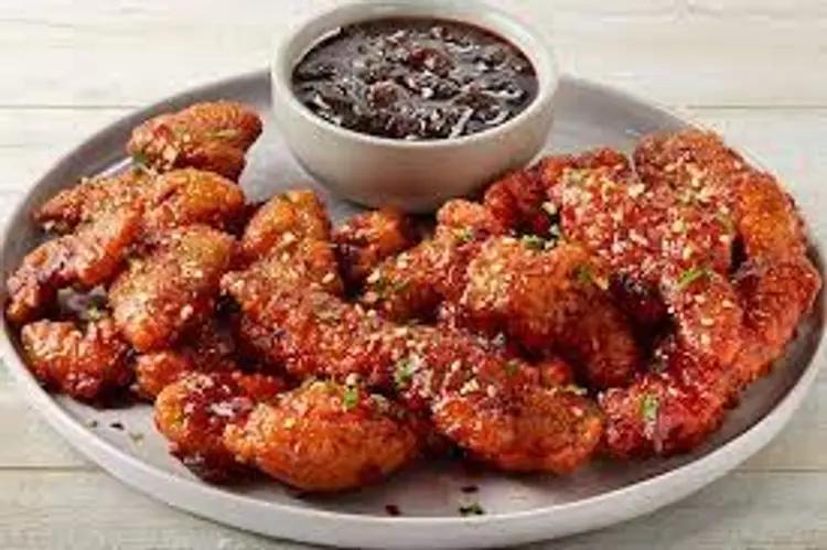 Sesame Whiskey-Glazed Chicken Strips