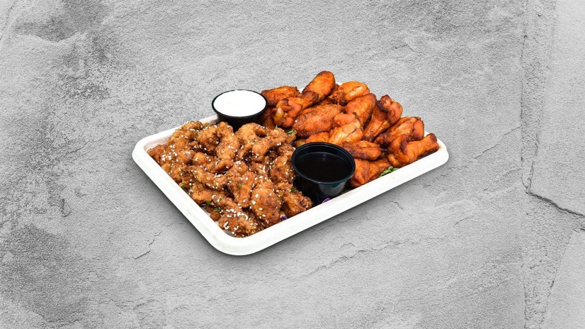 Sesame Chicken Strips and Chicken Wings