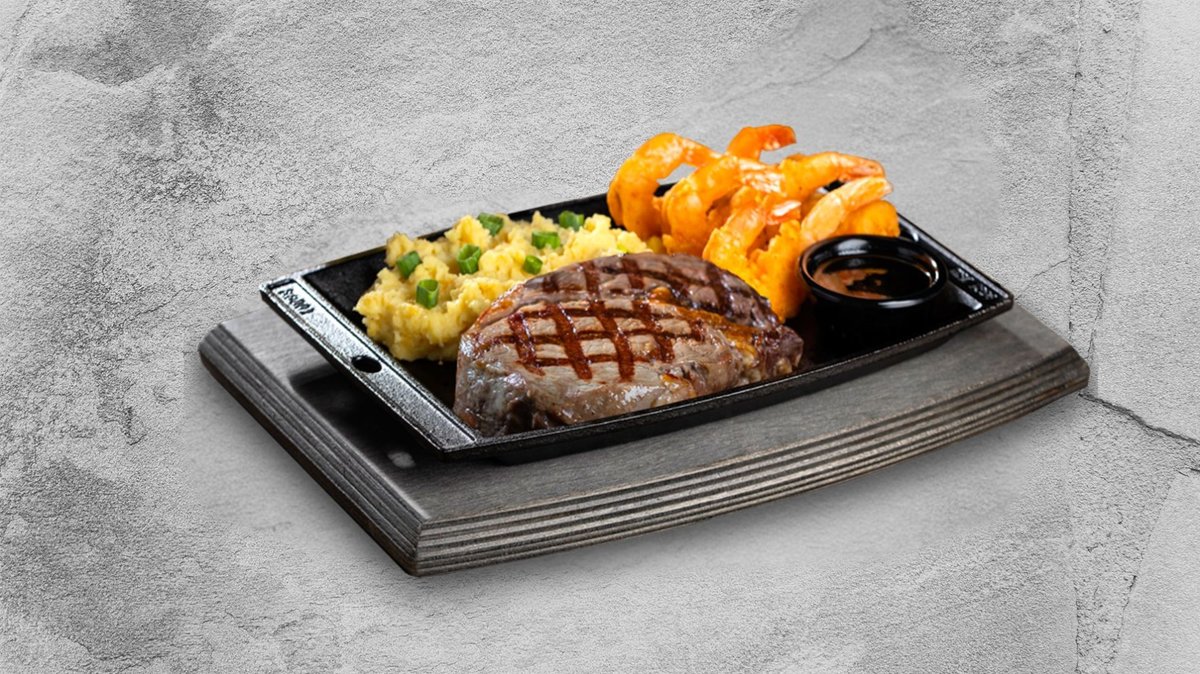 Surf ‘N Turf Black Angus Ribeye Steak