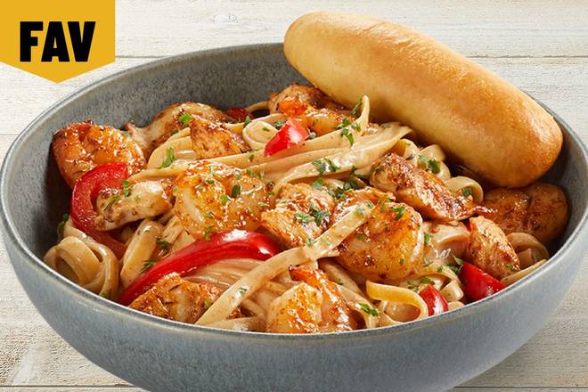 Cajun Shrimp and Chicken Pasta