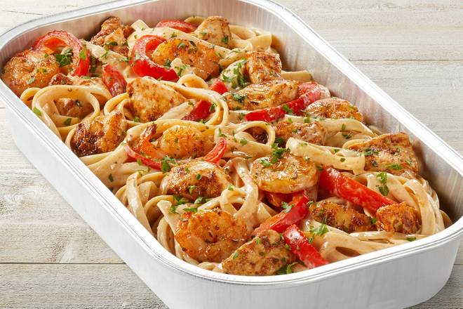 Fridays Cajun Shrimp and Chicken Pasta Party Tray