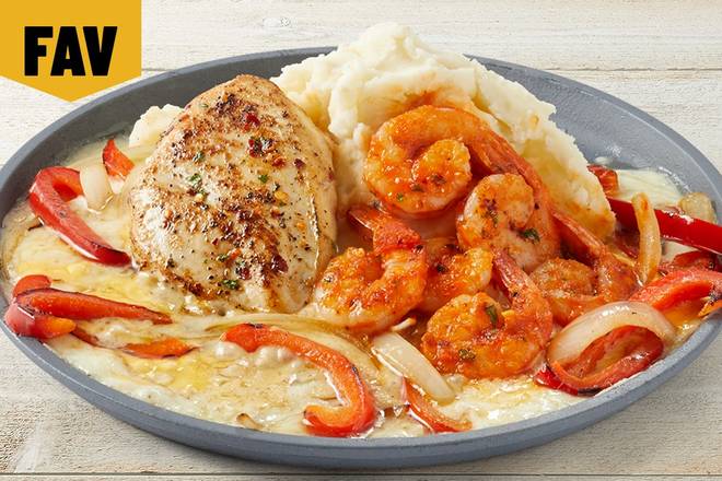 Sizzling Chicken and Shrimp