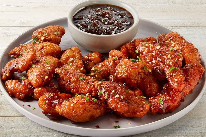 Whiskey- Glazed Sesame Chicken Bites