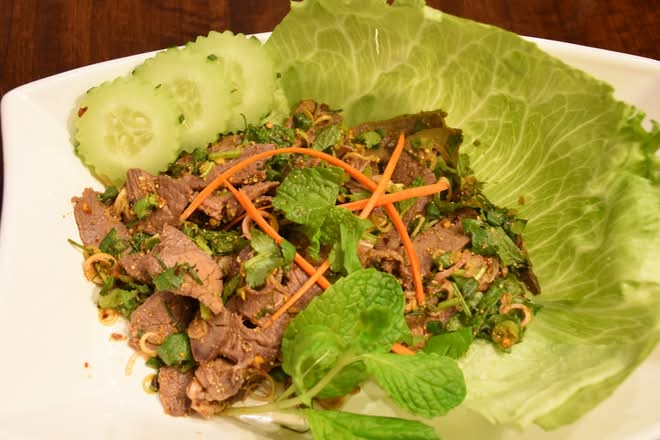Nam Tok / Spicy Grilled Beef  Salad (GF)