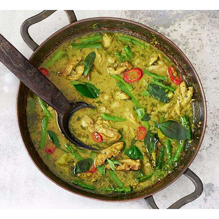 Camarão Thai Verde Curry
