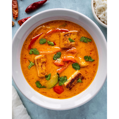 Camarão Thai Vermelho Curry