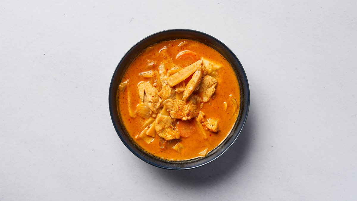 15. Kycklingfilé Röd Curry