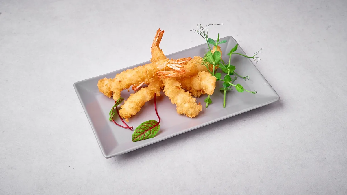 Golden fry prawn