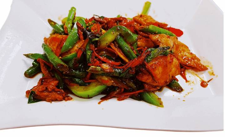Pad Prik Khing (Green beans)