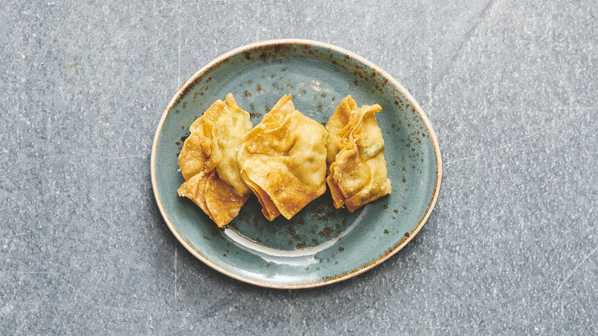 Dybstegt wonton (5 stk)