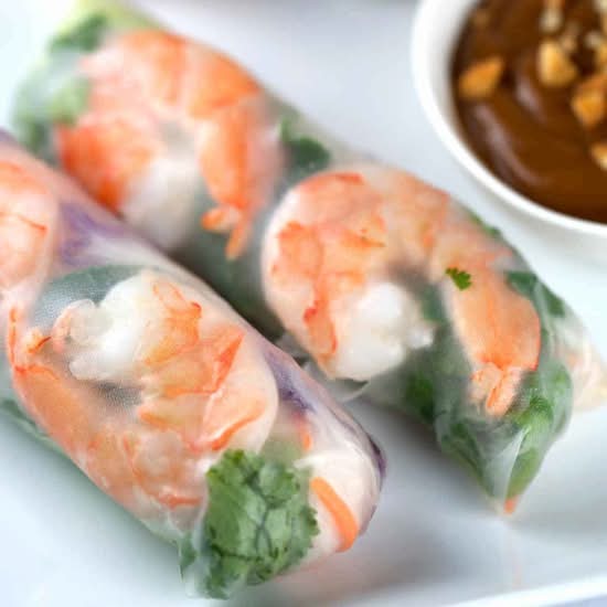 Fresh Shrimp Rolls (Gluten Free)
