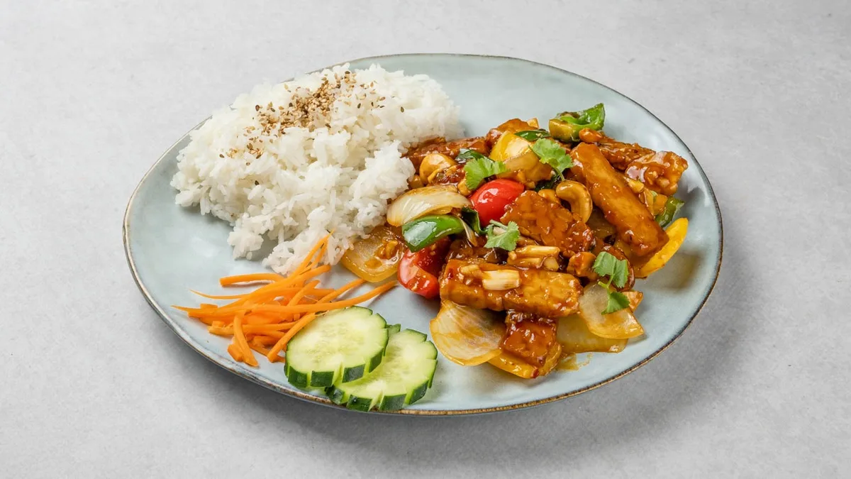 Stir fried cashew nuts vege