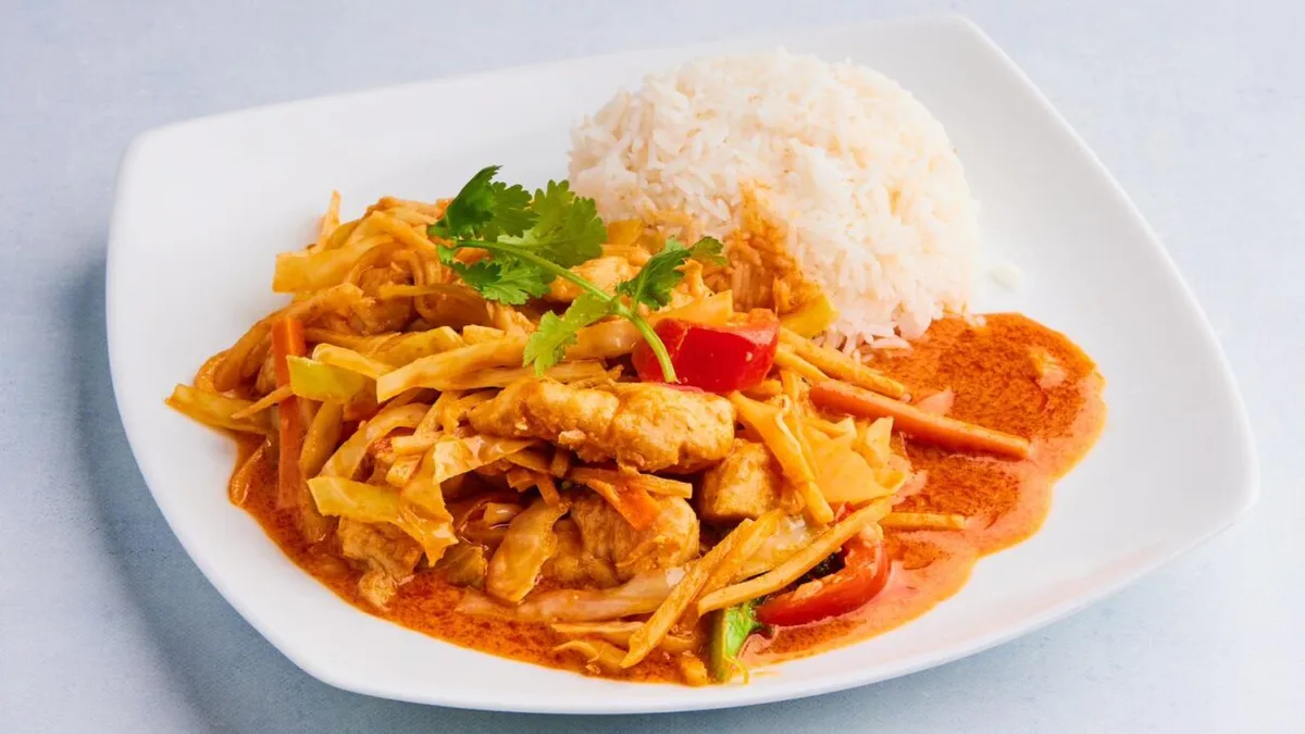 Thai Rød Karri m/ Biff