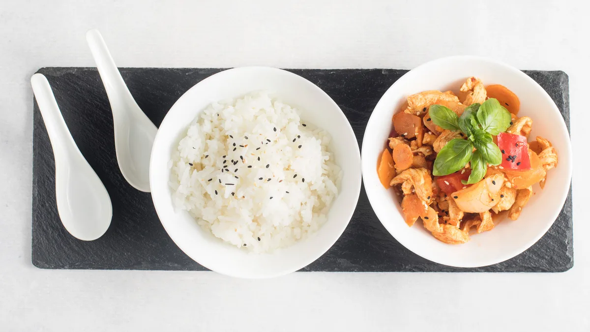 CHILLI CHICKEN WITH RICE 🌶️
