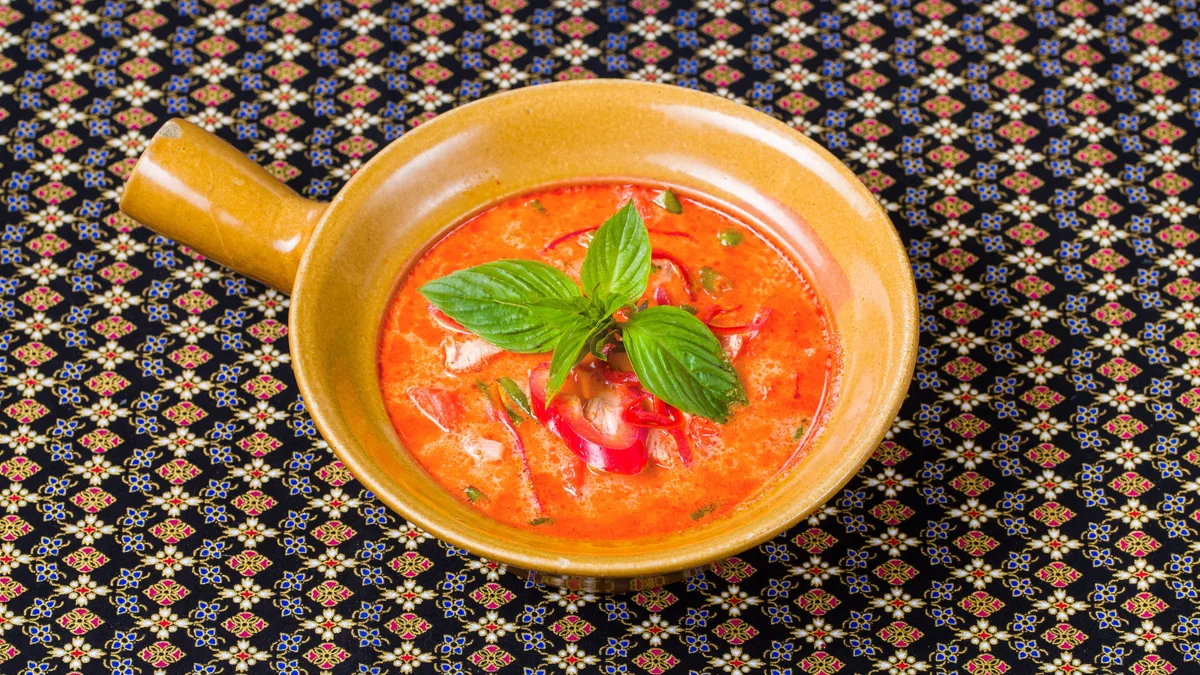 Červené Thajské Kari🌶️🌶️ - s výběrem masa