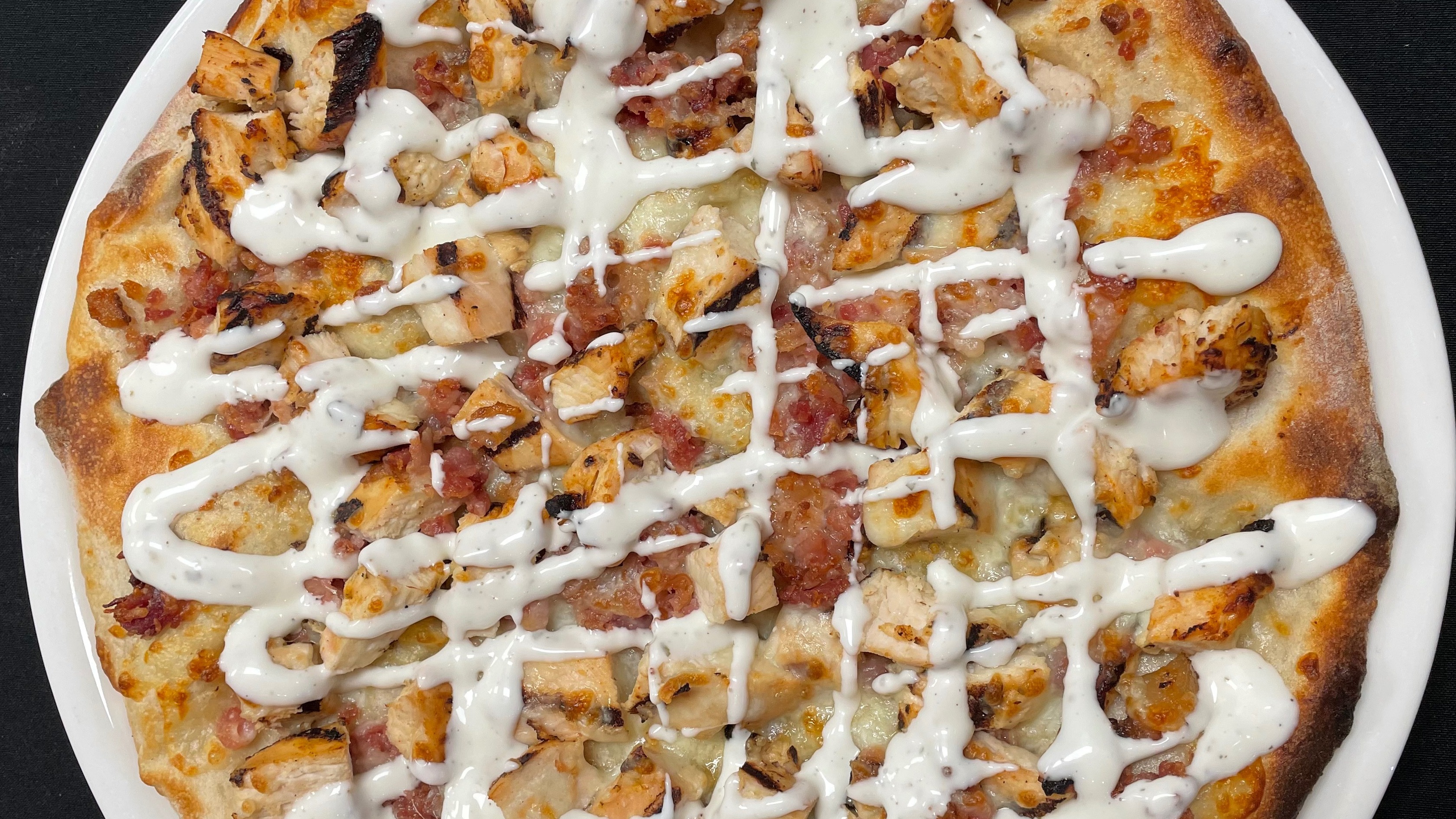 Chicken Bacon Ranch Pizza
