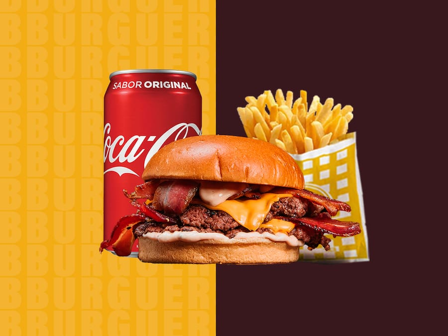 Combo Duplo Smash Cheddar Bacon