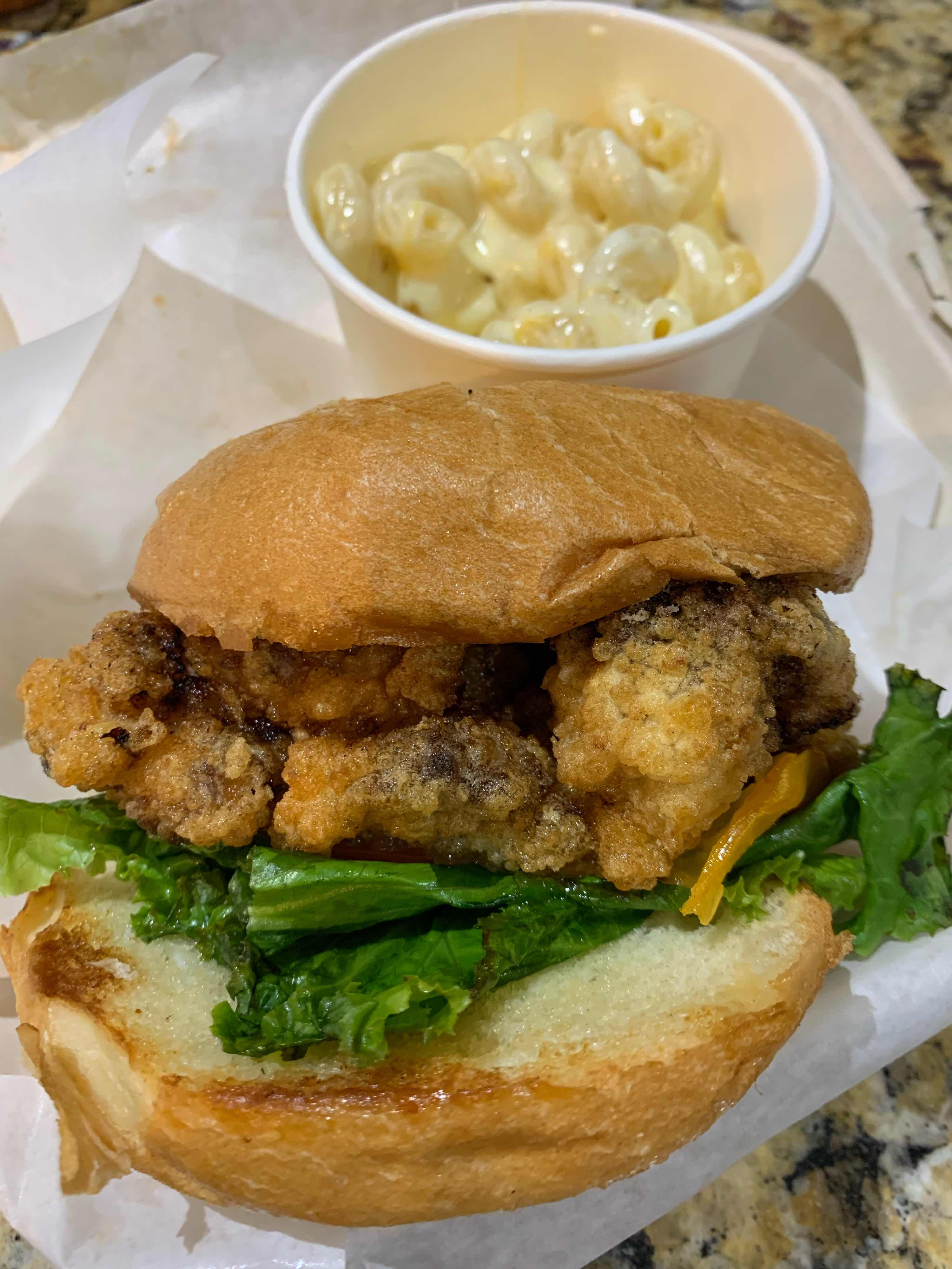Fried chicken sammy