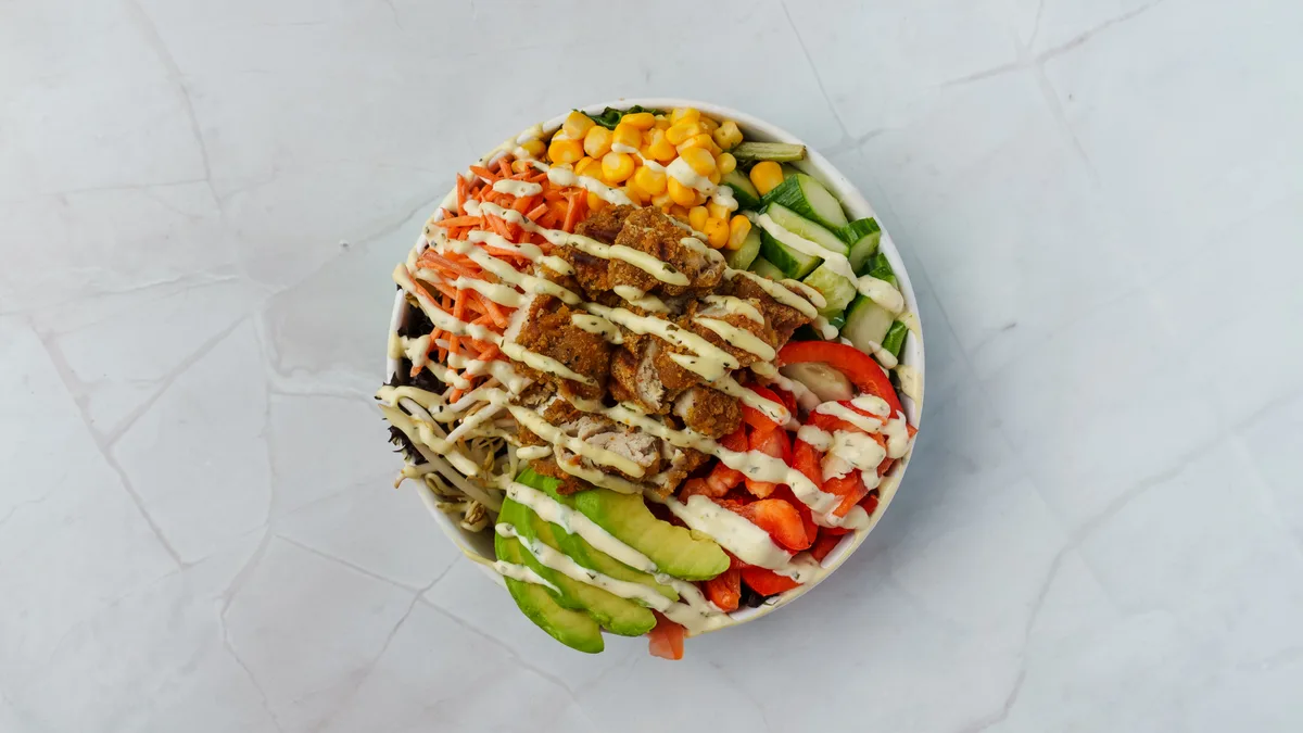 Stor salat menu