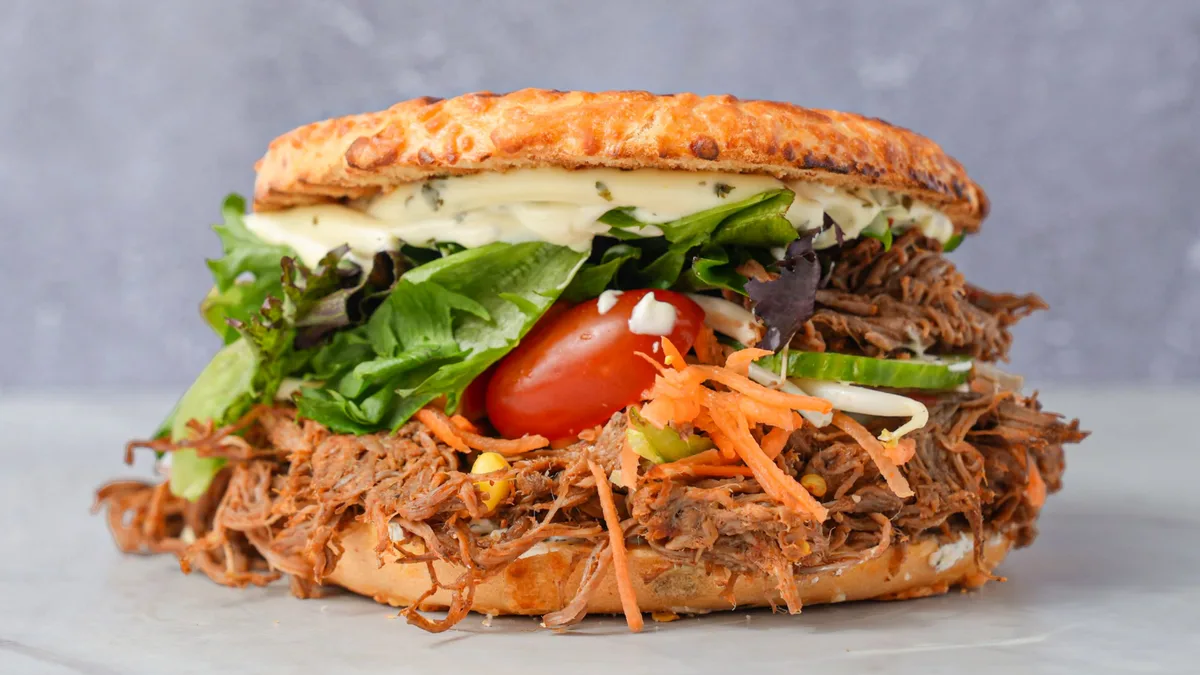 The Pulled Beef Bagel