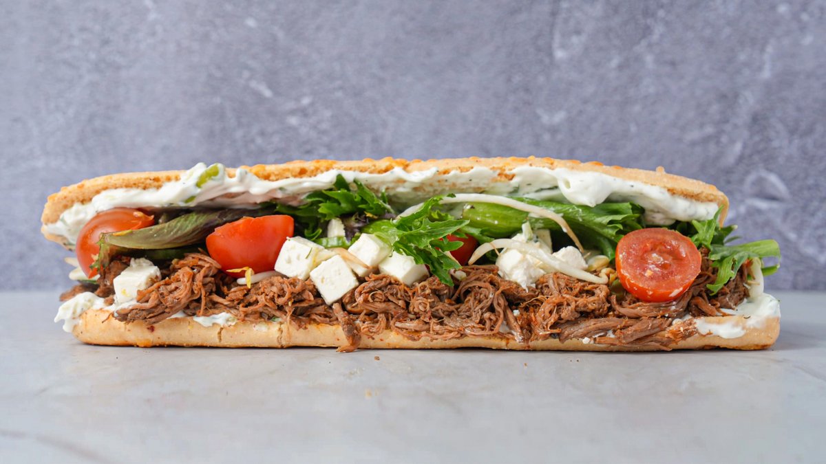 The Pulled Beef Græsk Sandwich