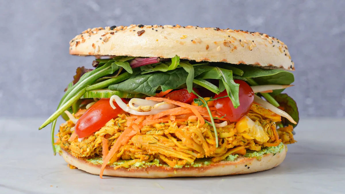 The Pulled Chicken Bagel