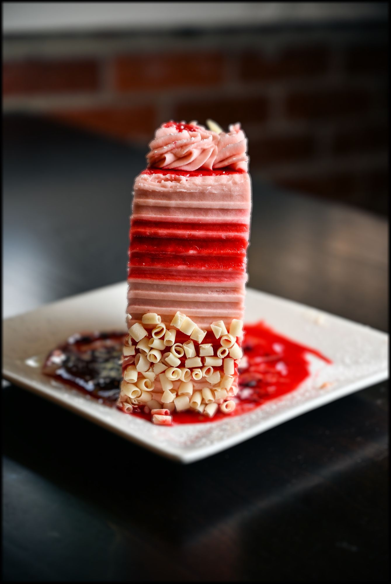 White Chocolate Raspberry Cake