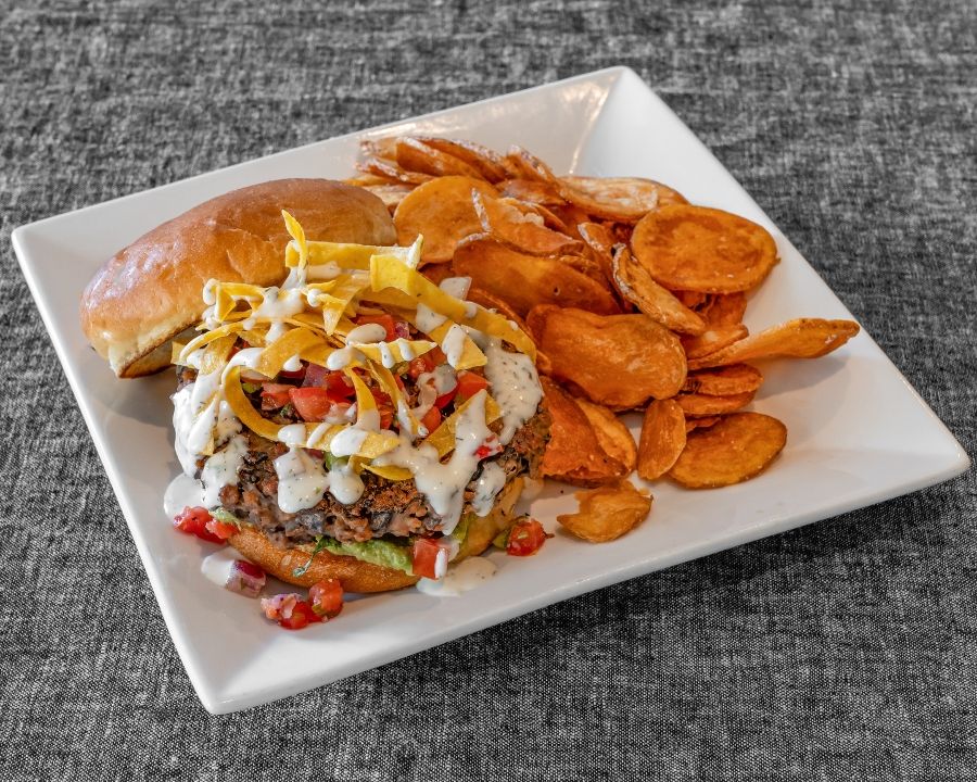 The Block's Black Bean Burger