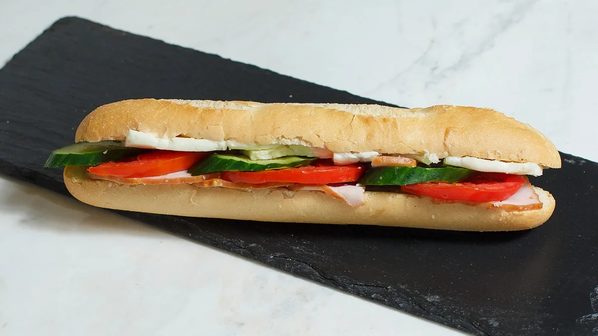 Lountza Halloumi White Baguette