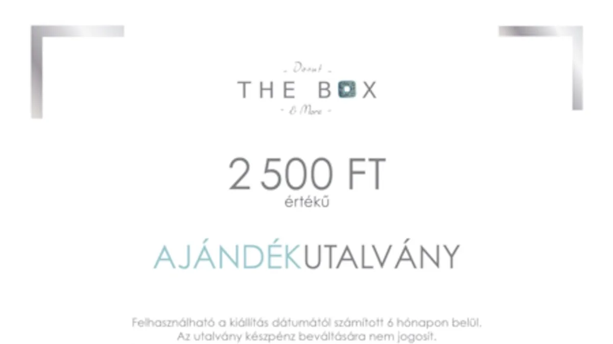 Ajándékutalvány 5000 Ft-os