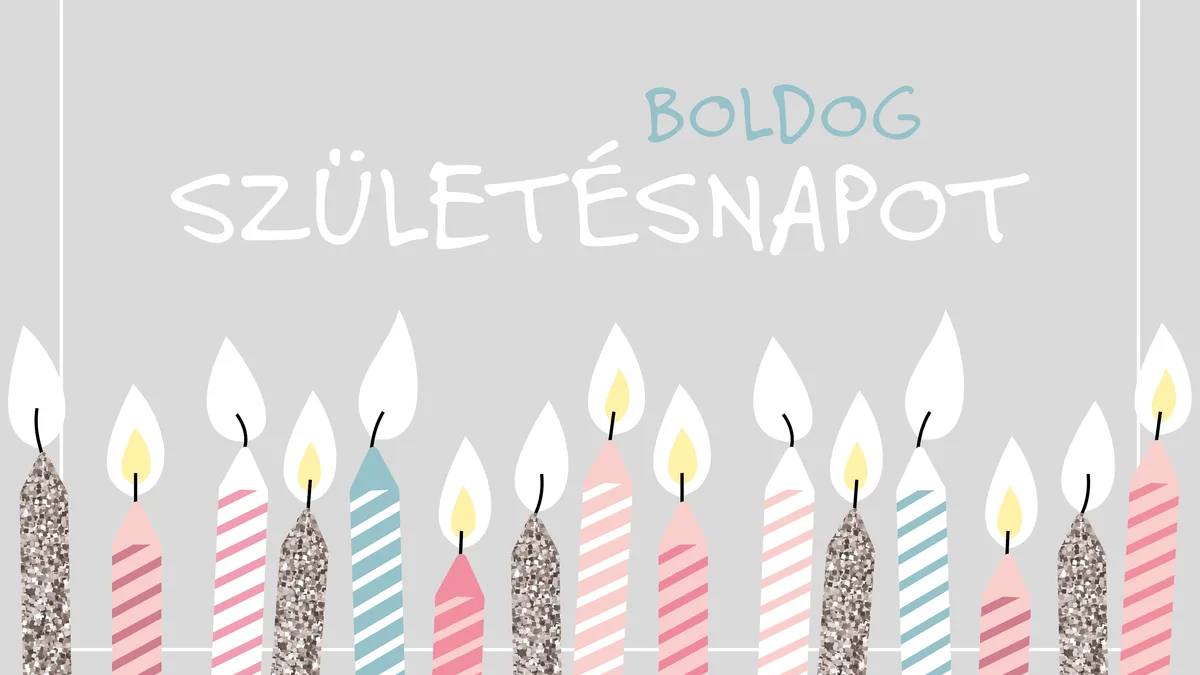 Boldog Születésnapot - Candle