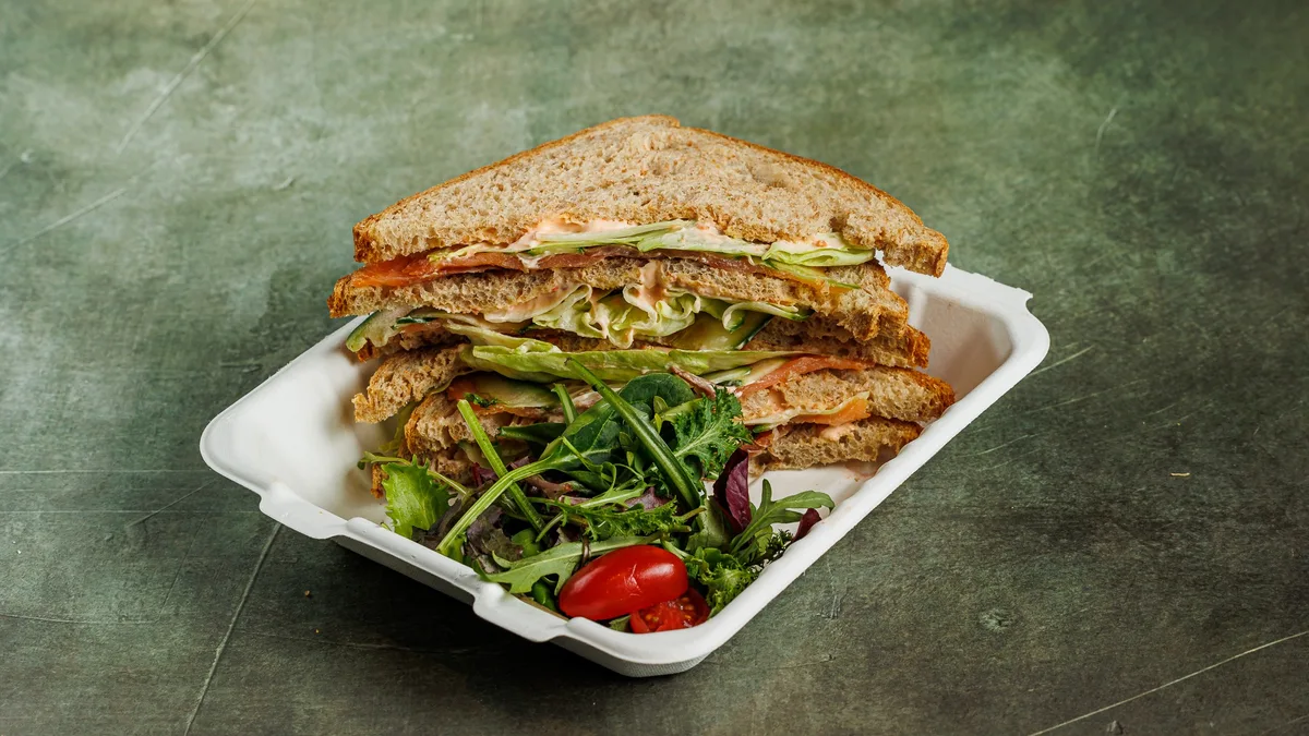 Salmon Club Sandwich