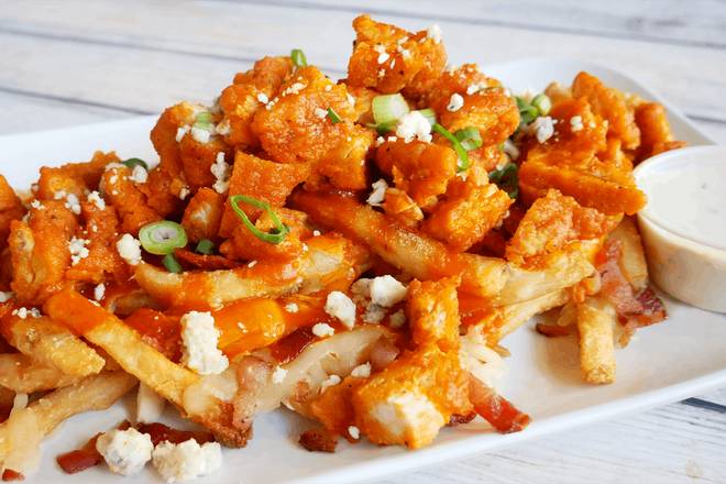 Cheesy Bacon Buffalo Fries