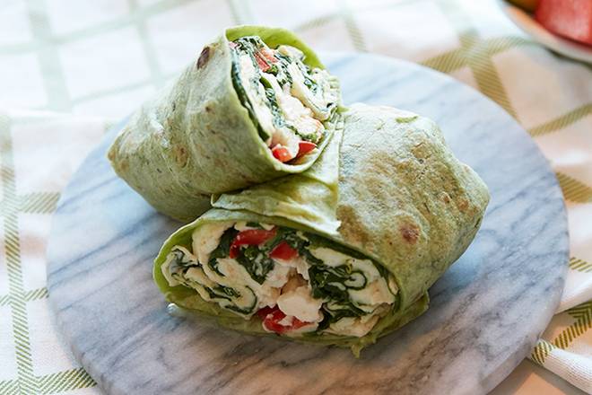 Egg White Veggie Wrap