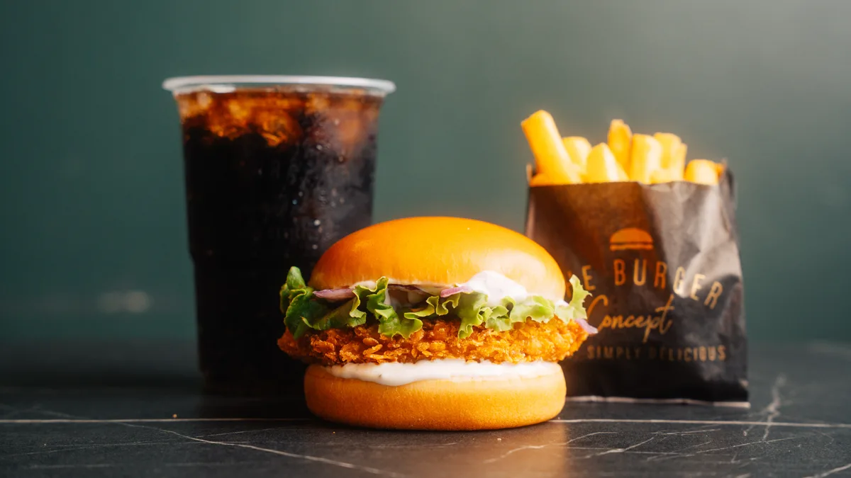Crunchy Chick Burger Combo