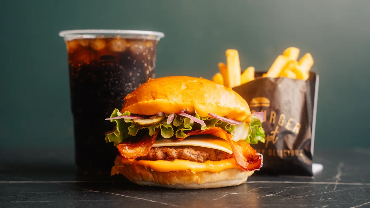 Spicy Cheese Bacon Burger Combo