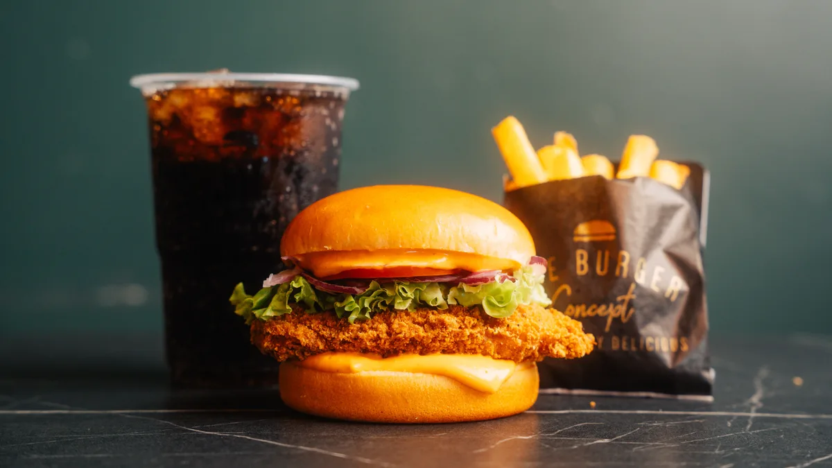 Spicy Chicken Burger Combo