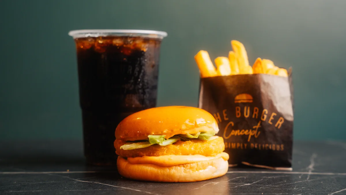 Chipotle Chicken Burger Combo
