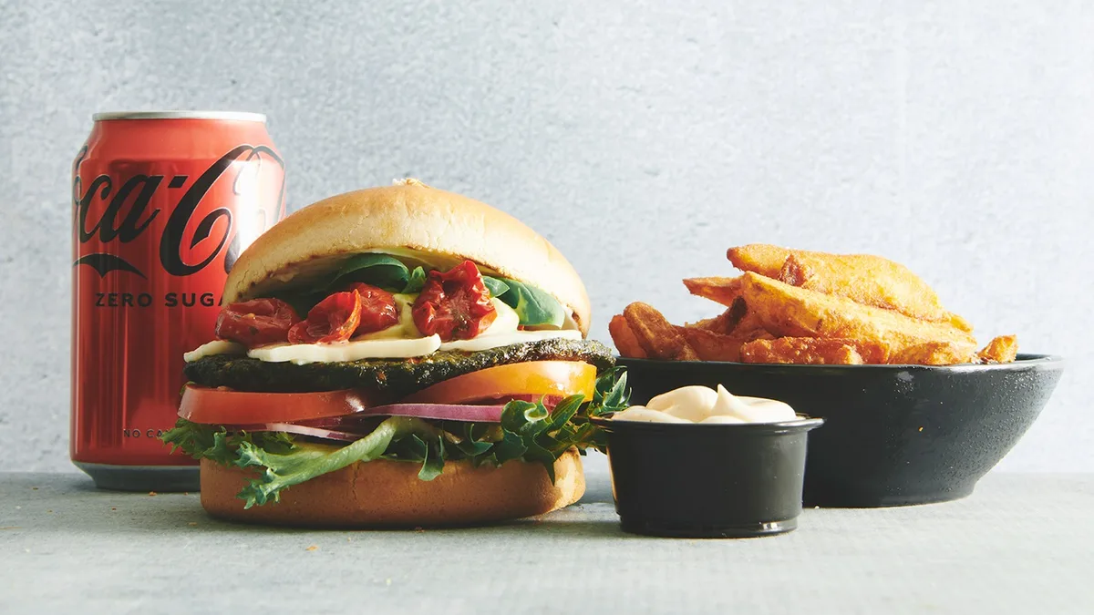 The Great Green Burger (V) Combo