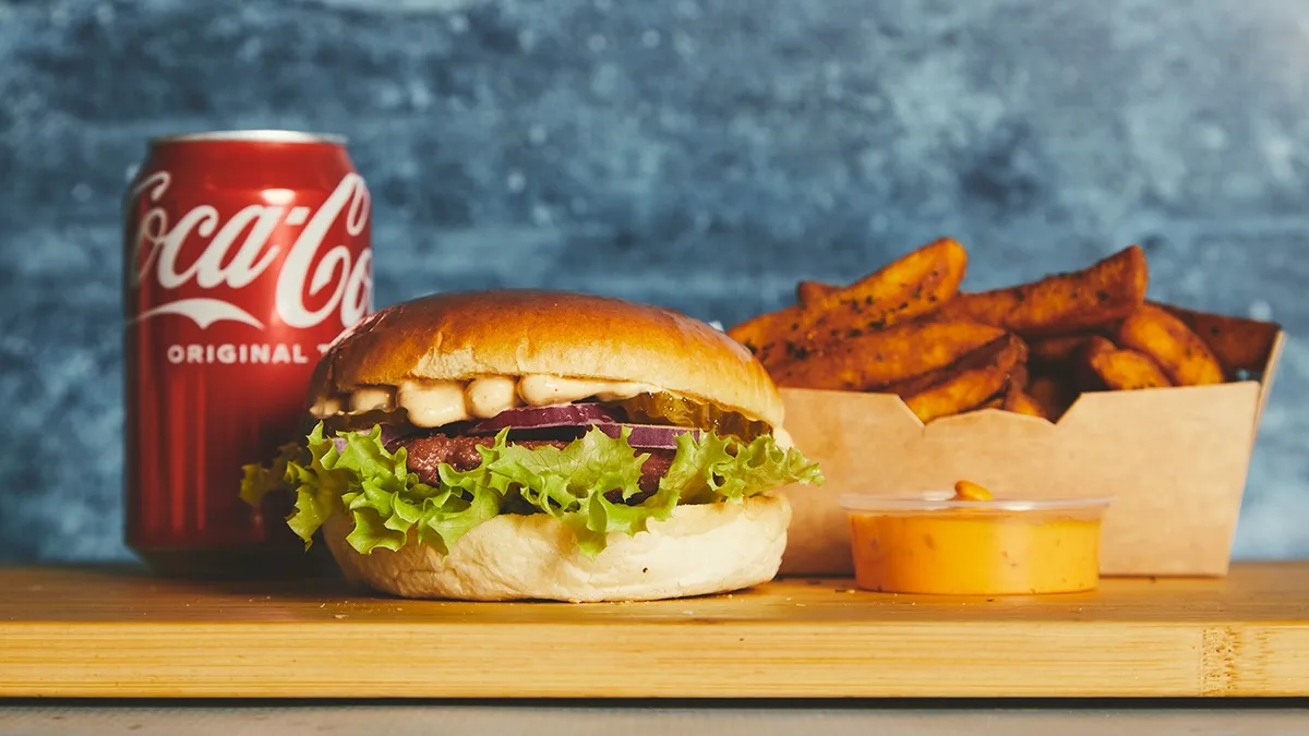 Beyond Veggie Burger Menu (V)