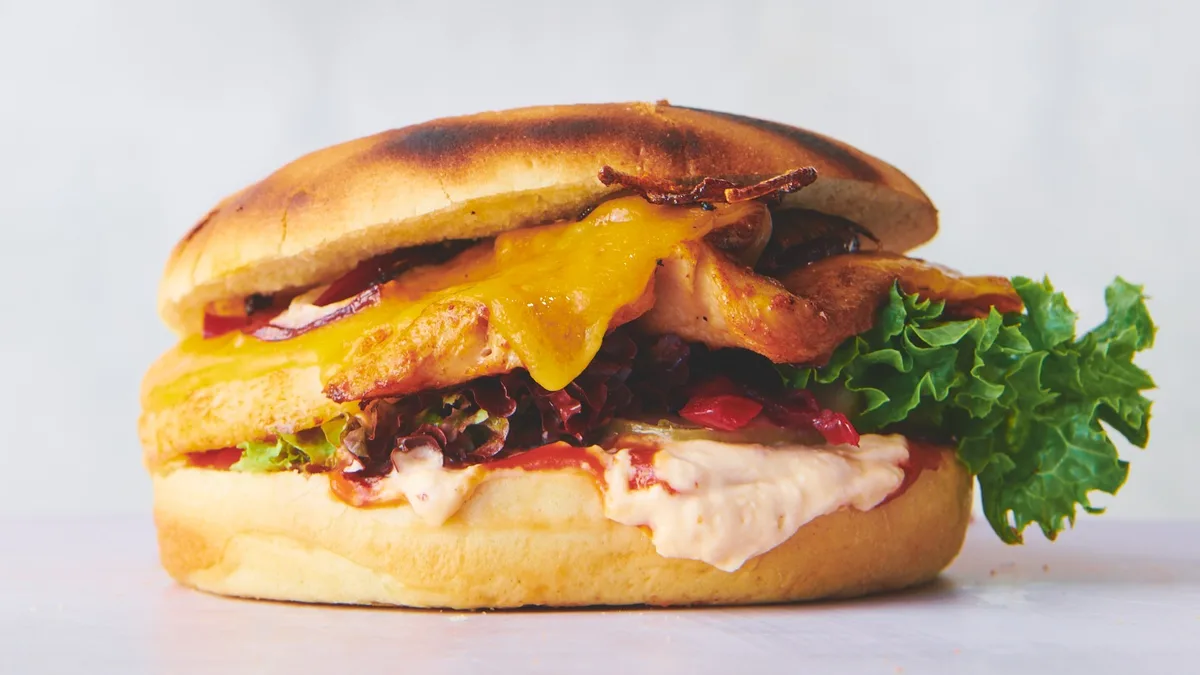 Chicken BBQ burger