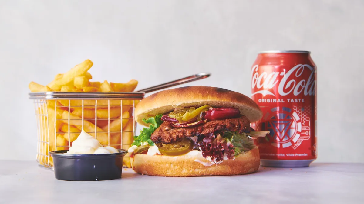 Mørbrad burger menu