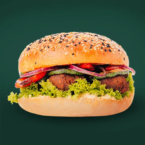 Burger z falafelem