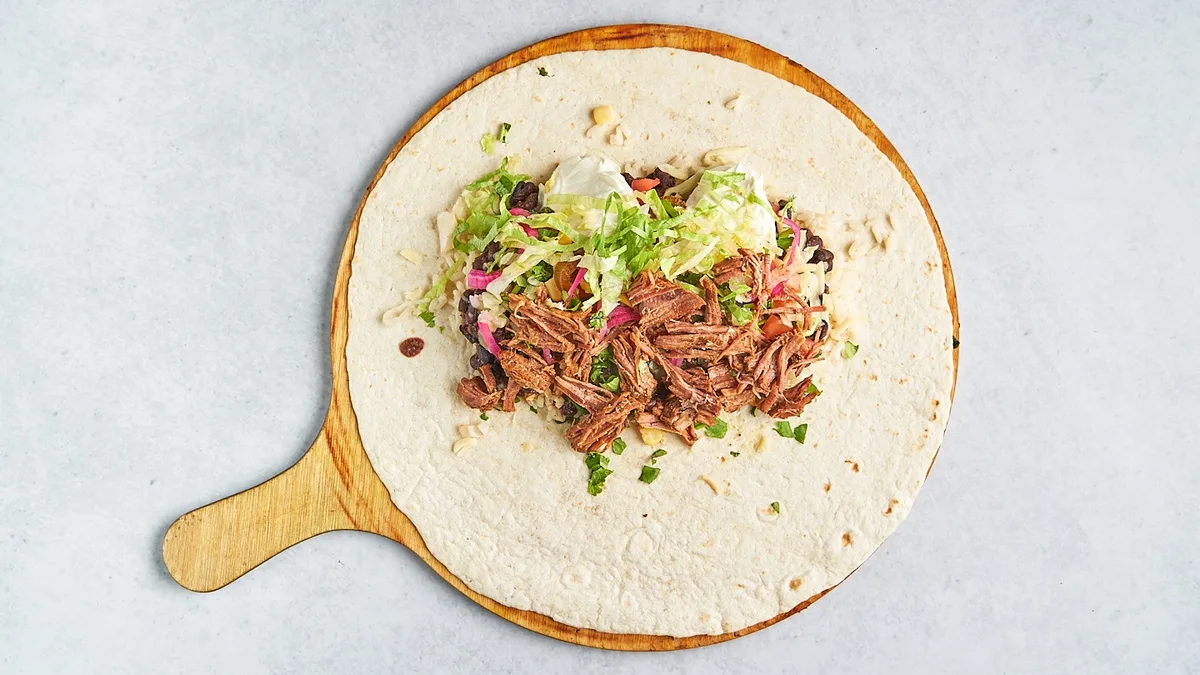 Adobo Beef Burrito