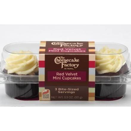 The Cheesecake Factory At Home Red Velvet Mini Cupcakes (3.3 oz x 3-Pack)