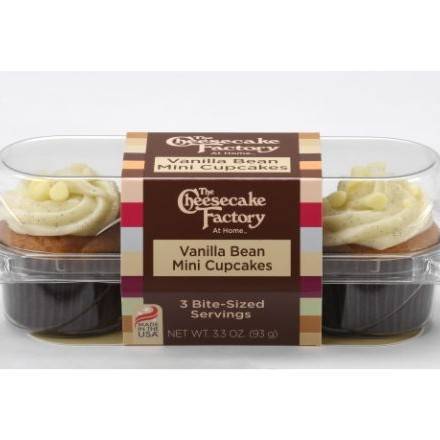 The Cheesecake Factory At Home Vanilla Bean Mini Cupcakes (3.3 oz x 3-Pack)