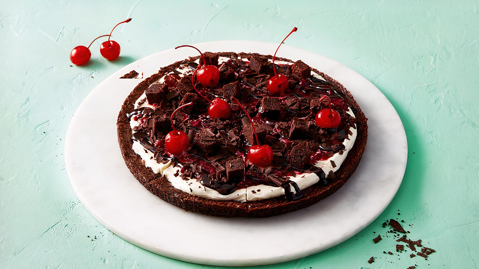 Black Forest Brownie Pizza (Full)