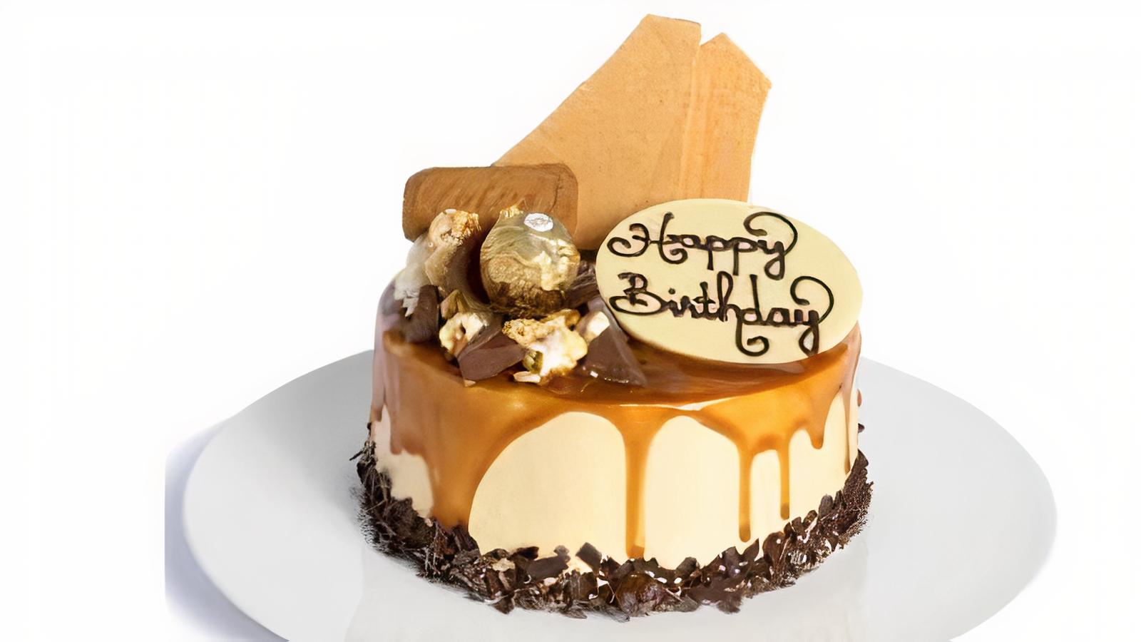Caramel Popcorn Birthday Cake (Midi)