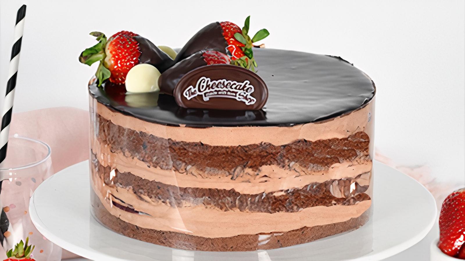 Double Choc Strawberry Torte Midi